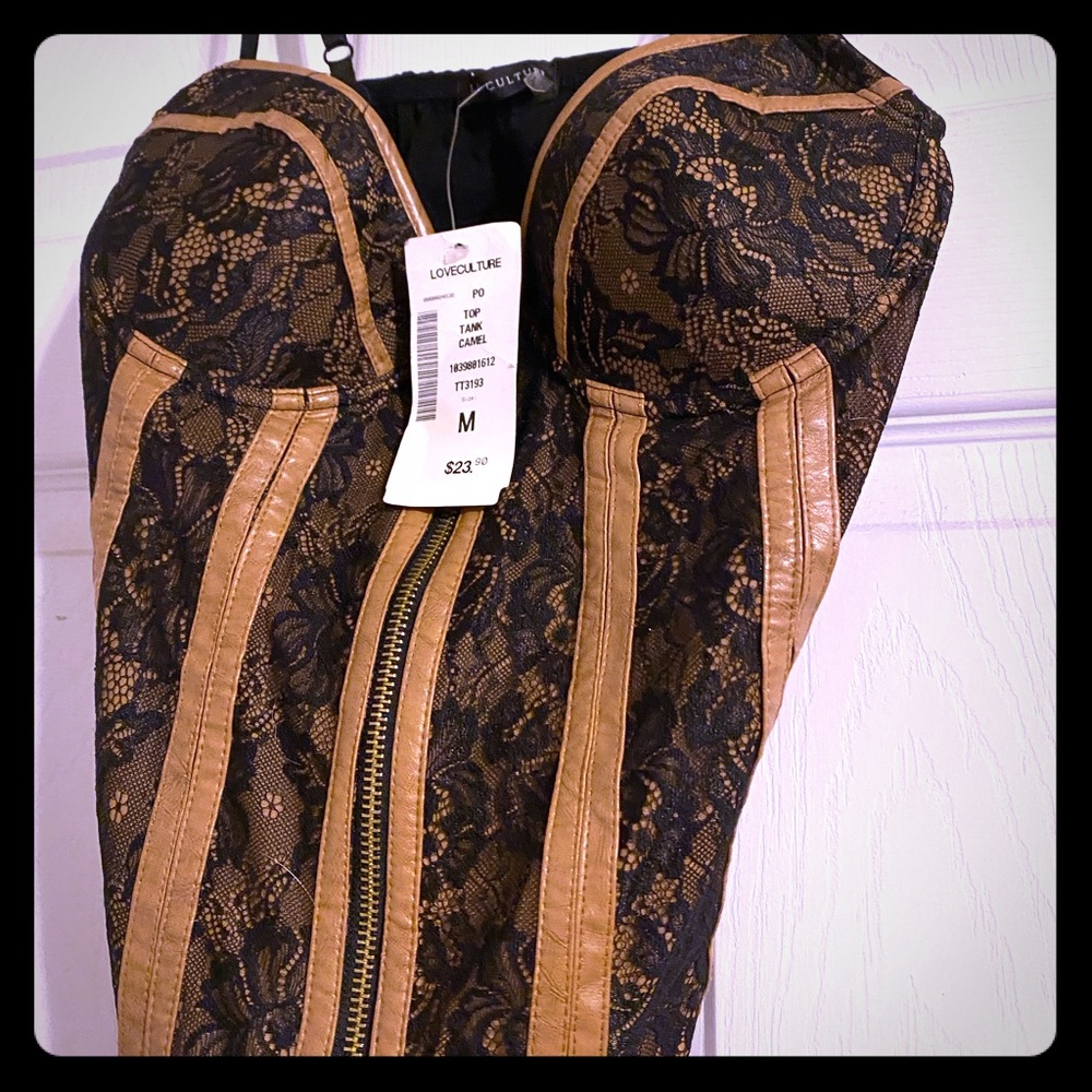 BNWT Adjustable Bustier Top.